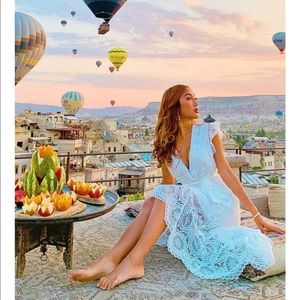 Sydney Lace Tie Waist Maxi Dress